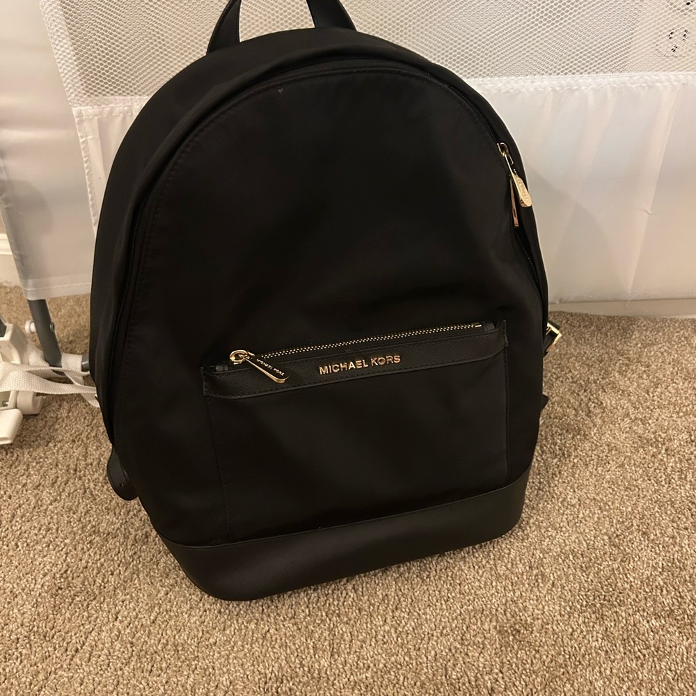 Michael Kors Black Backpack Sleek Design Versatile